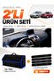 Renault Megane 2 Large Screen (2002-2009) Compatible Glove Box Cover + Thai Feather Bag Set - Re040