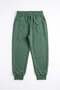 5-14 Years Old Three Thread Elastic Cuffed Children's Sweatpants Without Ruffles Green - 3