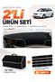 Hyundai Accent Era (2006-2011) Compatible Glove Box Cover + Tay Tüy Luggage Bag + Sticker Set - Hu010