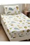 Economical twin size fitted sheet set for kids, 100x200 cm, 2 fitted sheets + 2 pillowcases - 2