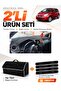 Nissan Note E12 (2009 and Later) Compatible Torpedo Cover + Tay Feather Luggage Bag + Sticker Set - Ni011