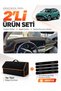 Hyundai Bayon (2021-2026) Compatible Glove Box Cover + Tay Tüy Luggage Bag + Sticker Set - Hu012