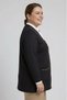Plus Size Women's Seasonal Ribbed Knitted Mom Cardigan Medium Thick Twisted Fabric Non-Pilling Brit Buttoned - 3