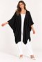 Women's Bat Sleeve Single Layer Casual Knitwear Poncho Cardigan - 4
