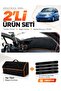 Citroen C3 (2004-2009) Compatible Dashboard Cover + Thai Feather Trunk Bag + Sticker Set - Ci004