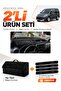 Peugeot Partner Covered (2010-2014) Compatible Glove Box Cover + Thai Feather Trunk Bag + Sticker Set