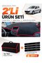 Dashboard Cover + Thai Feather Trunk Bag + Sticker Set Compatible with Peugeot 206+ (2009-2013) - Pe004