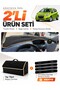 Chevrolet Spark (2009-2015) Compatible Dashboard Cover + Tay Feather Trunk Bag + Sticker Set - Ch001