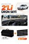 Renault 19 Europa (1996-2003) Compatible Glove Box Cover + Thai Feather Trunk Bag + Sticker Set - Re004
