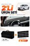 Renault Taliant Screenless (2021-2026) Compatible Glove Box Cover + Thai Feather Luggage Bag Set - Da002