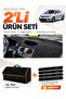 Renault Fluence Small Screen (2009-2016) Compatible Glove Box Cover + Thai Feather Bag Set - Re022