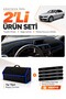Bmw F30 (2010-2018) Compatible Dashboard Cover + Thai Feather Trunk Bag + Sticker Set - Bm005