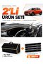 Fi̇at Egea Cross (2021-2026) Compatible Glove Box Cover with Tablet Holder + Feather Luggage Bag Set - Fi012