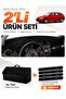 Audi A3 (2004-2008) Compatible Glove Box Cover + Tay Feather Trunk Bag + Sticker Set - Au002