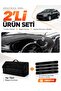 Fi̇at Egea Sedan (2019-2026) Compatible Glove Box Cover with Tablet Holder + Feathered Trunk Bag Set - Fi012