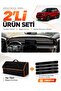 Citroen C3 Aircross (2017-2021) Compatible Glove Box Cover + Thai Feather Trunk Bag Set - Ci019