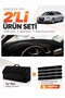 Audi A6 (2005-2011) Compatible Dashboard Cover + Thai Feather Trunk Bag + Sticker Set - Au004