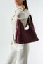 Suede Look Women's Shoulder Bag and Makeup Bag Hobo Bag Set - 2