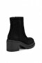 Elit Vvs2754S Women's Genuine Suede Leather Heeled Boots Black - 4