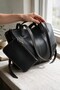 Women's Black Puppy (Non-Zippered) Large Volume Oversized Shoulder Bag - 4
