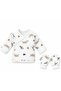 7 Piece Newborn Hospital Discharge Set 100% Cotton Safari Patterned Unisex Baby Bodysuit Set 0-3 Months - 3