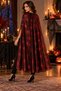 Halloween Cloak Red Spider Web Patterned 130 cm Halloween Adult Child Witch Costume