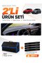 Glove Box Cover + Leather Trunk Bag + Sticker Set Compatible with Renault Austral (2023-2026) - Re052