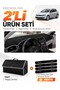 Volkswagen Golf 6 (2008-2012) Compatible Glove Box Cover + Leather Trunk Bag + Sticker Set - Vw011