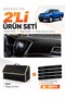 Mitsubishi L200 (2015-2021) Compatible Glove Box Cover + Leather Luggage Bag + Sticker Set - Mi008