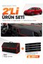 Glove Box Cover + Leather Luggage Bag + Sticker Set Compatible with Seat Leon (2013-2020) - Se006
