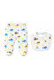 Newborn 7 Piece Hospital Discharge Set 100% Cotton Work Machinery Patterned Baby Boy Clothing Set - 4