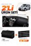 Ford Connect (2009-2012) Compatible Dashboard Cover + Leather Trunk Bag + Sticker Set - Fo017