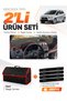 Mitsubishi Colt Screened (2004-2013) Compatible Glove Box Cover + Leather Trunk Bag Set - Mi006