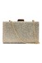 Women's Bridal & Evening Bag with Stones and Pearls, Evening Dress Hand and Shoulder Bag - 2