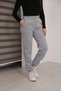 Women's 3-Thread Cotton Sweatpants with Elastic Cuffs and Lace-Up Waist, Soft Textured