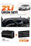 Ford Focus 3.5 Station Wagon (2014-2018) Compatible Glove Box Cover + Leather Trunk Bag Set - Fo012