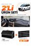 Fiat Doblo Airbagged Large Screen (2007-2015) Compatible Glove Box Cover + Leather Trunk Bag Set - Fi022