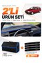 Glove Box Cover + Leather Luggage Bag Set Fiat Tipo (1992-1997) Digital Console Compatible - Fi018