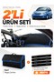 Citroen C3 (2004-2009) Compatible Dashboard Cover + Leather Trunk Bag + Sticker Set - Ci004