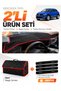 Dashboard Cover + Leather Trunk Bag + Sticker Set Compatible with Volkswagen T-Roc (2017-2023) - Vw033