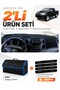 Toyota Hi̇lux (2005-2014) Compatible Dashboard Cover + Leather Trunk Bag + Sticker Set - To018