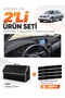 Nissan Almera Screened (2000-2006) Compatible Glove Box Cover + Leather Trunk Bag + Sticker Set - Ni002
