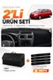 Daci̇a Logan Mcv (2012-2021) Compatible Dashboard Cover + Leather Trunk Bag + Sticker Set - Re015