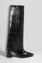 Crocodile Skin Detachable Ankle Boots with Detailed Pointed Toe Women's Boots - 2