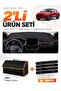 Ford Puma (2020-2023) Compatible Dashboard Cover + Leather Trunk Bag + Sticker Set - Fo023