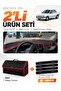 Renault 19 Europa (1996-2003) Compatible Glove Box Cover + Leather Trunk Bag + Sticker Set - Re004