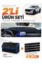 Foton Tunland V9 (2025-Later) Compatible Glove Box Cover + Leather Trunk Bag + Sticker Set - Ft001