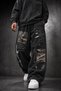 Men's Black Himself Patch Custom Washable Baggy Tracksuit