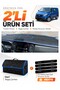 Ford Transit Custom (2016-2024) Compatible Glove Box Cover + Leather Trunk Bag + Sticker Set - Fo034