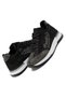 Women's Black Stone Sports Shoes Light Sole Lace-Up Walking Shoes Sneaker - 3